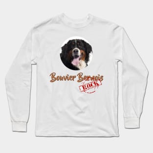 Bouvier Bernois Rock! Long Sleeve T-Shirt